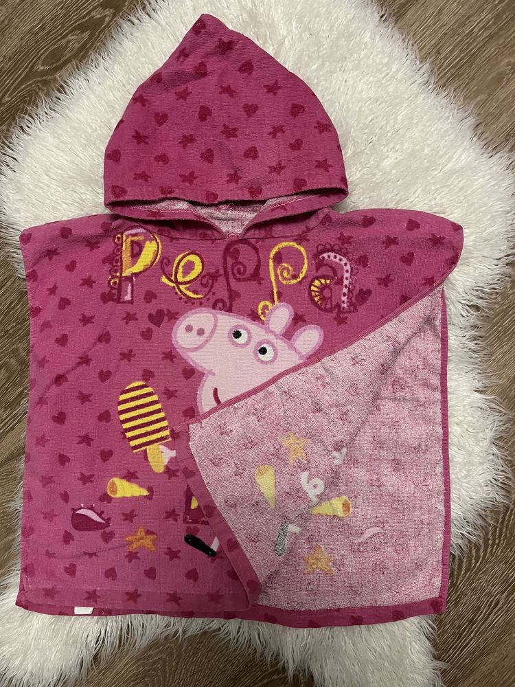 Детское полотенце пончо Свинка Пеппа