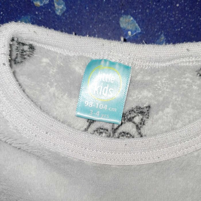 Pizama bluza pluszowa jak misio 98/104