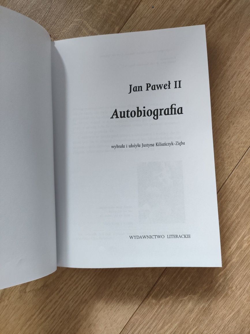 Autobiografia Jan Paweł II książka