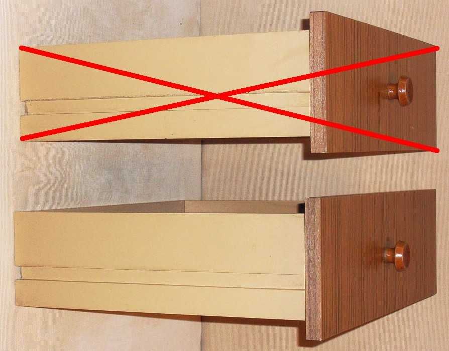 Szuflada do meblościanki MONIKA Łódzka Fabryki Mebli, wyrób PRL, RETRO