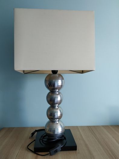 Lampa stołowa kule metal klasyczna glamour