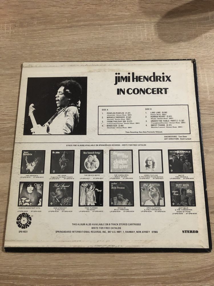 Jimi Hendrix In Concert USA EX-