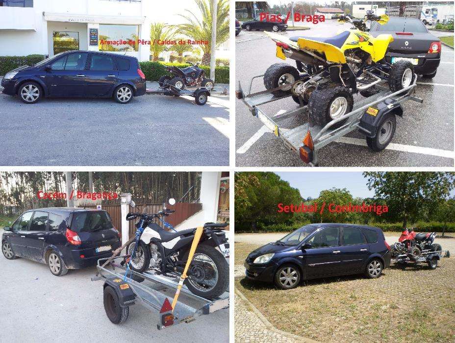 Transporte de motas karting moto4 carros