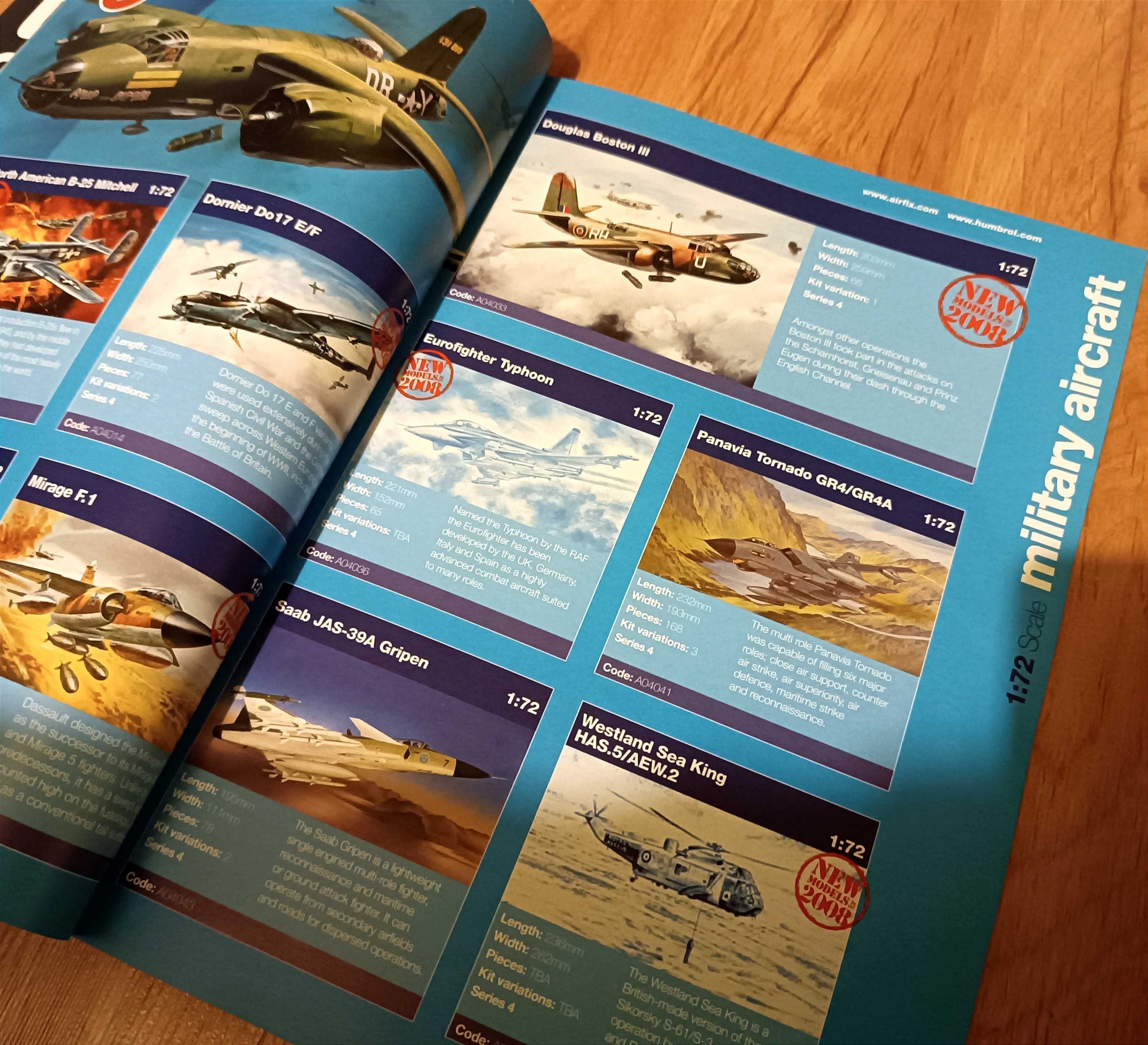 Katalog modeli do sklejania AirFix 2008. Nowy