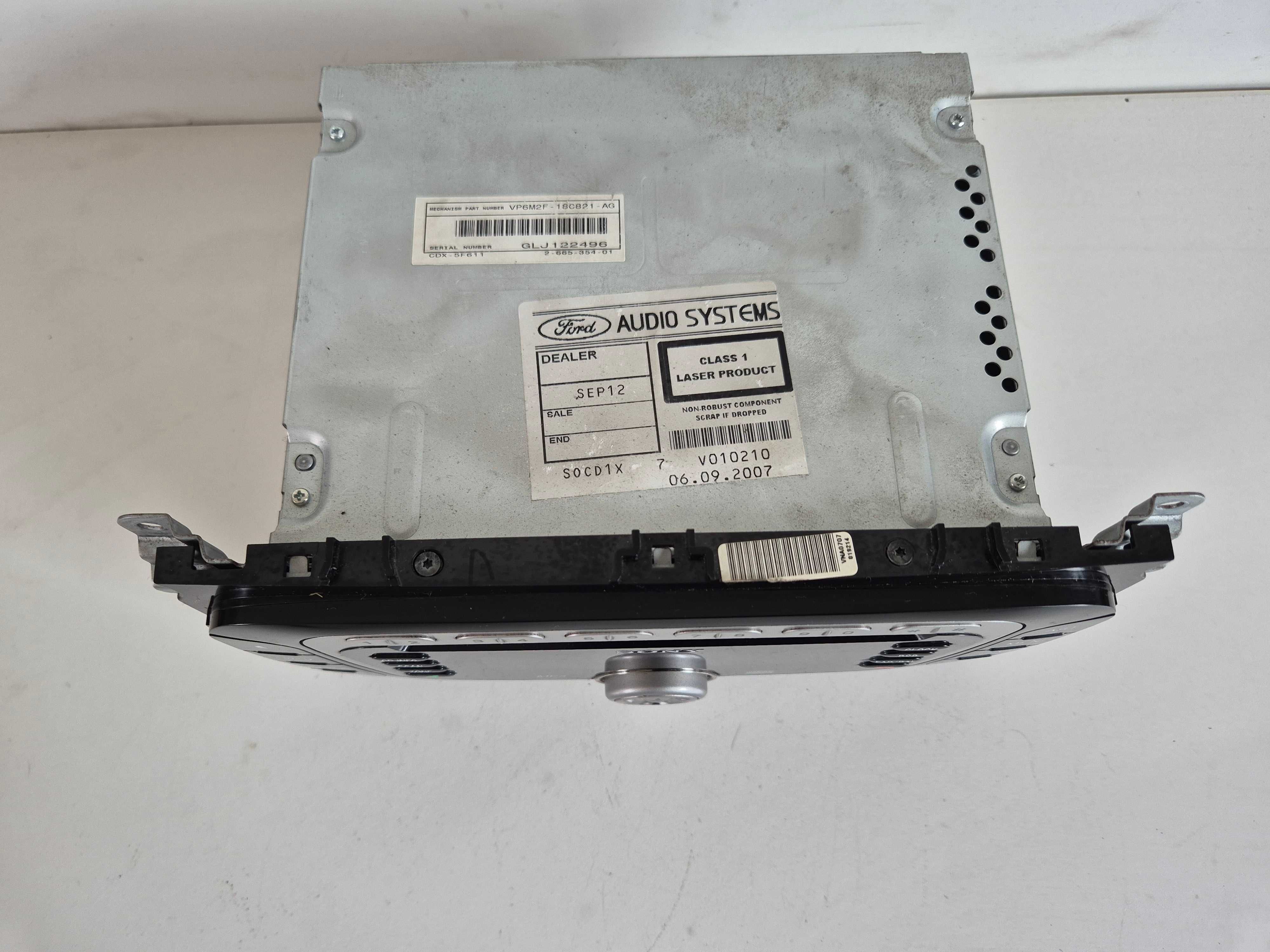 ford s-max c-max mk4 galaxy mk3 focus mk2 radio sony mp3 ROZKODOWANE !
