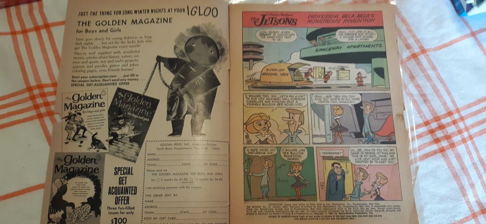 stary komiks the jetsons hanna-barbara dla kolekcjonerów made in USA