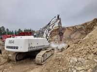 Liebherr 954C  Liebherr 954C łyżka i młot NPK A-240 w zestawie