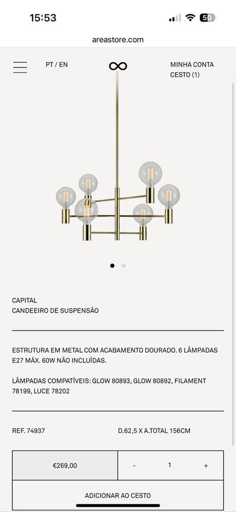 CANDEEIRO DE SUSPENSÃO
