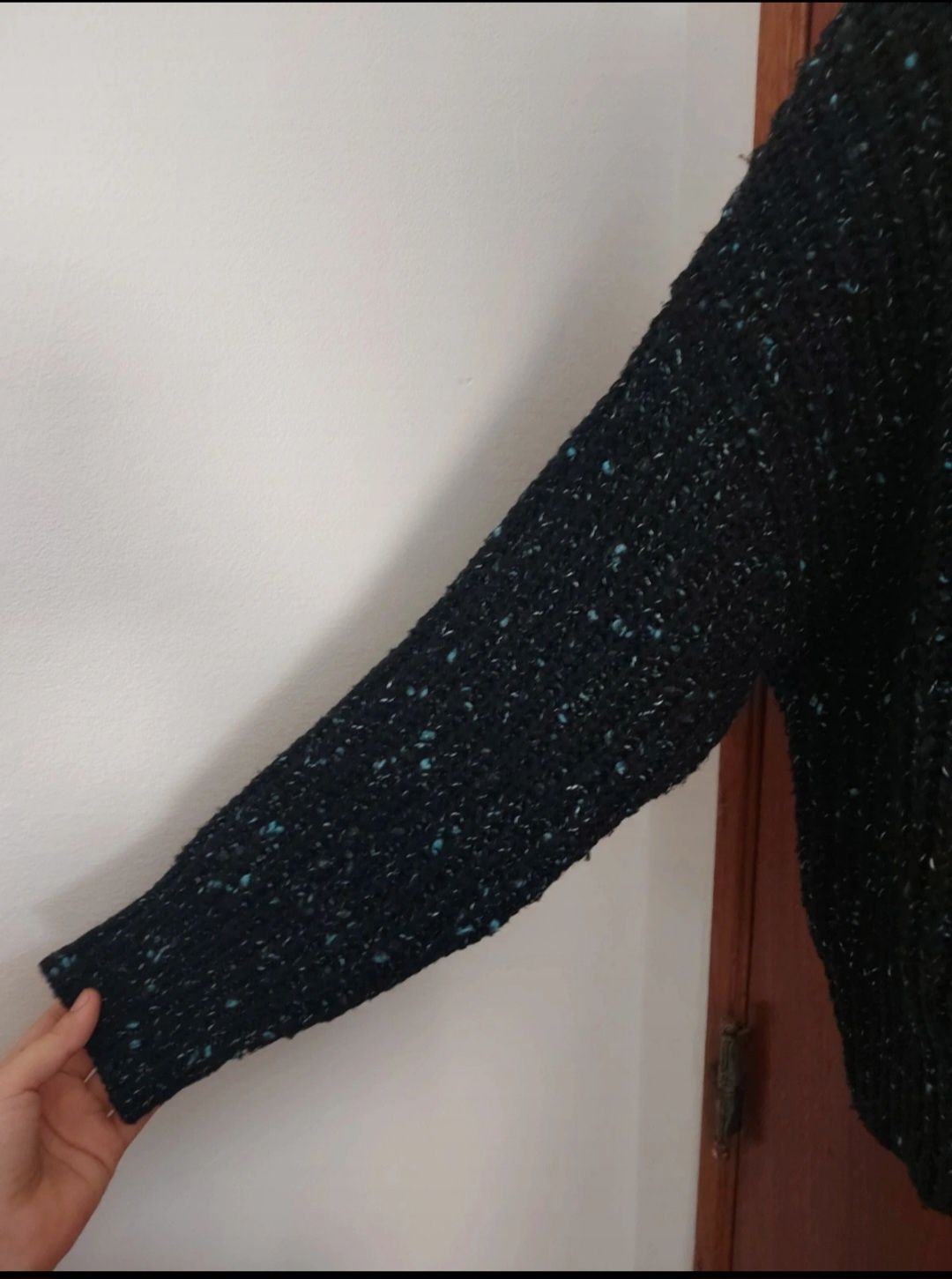 Camisola malha preta