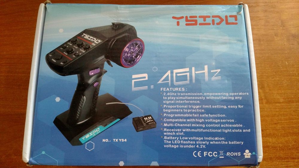 Aparatura sterująca 2,4GHz RC YSIDO TX YS 7 kanałowa + sterownik LED