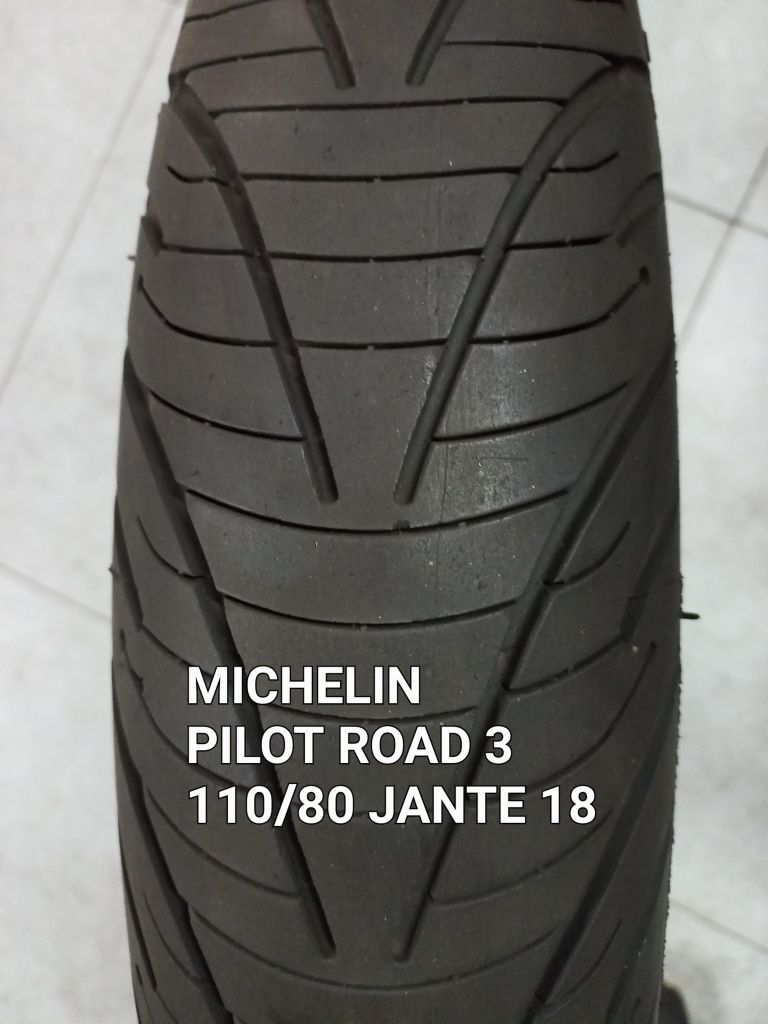 pneu seminovo  mota 120/70/jante 18 Michelin road 5 gt