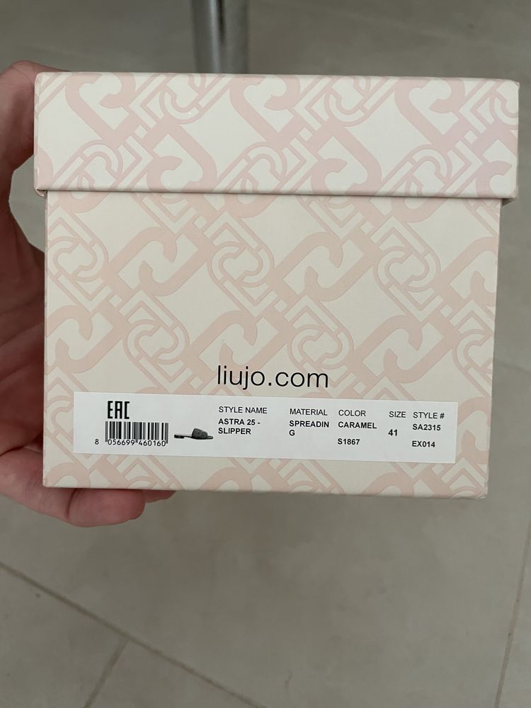 Nowe klapki skóra naturalna Liu Jo 41 26,5 cm