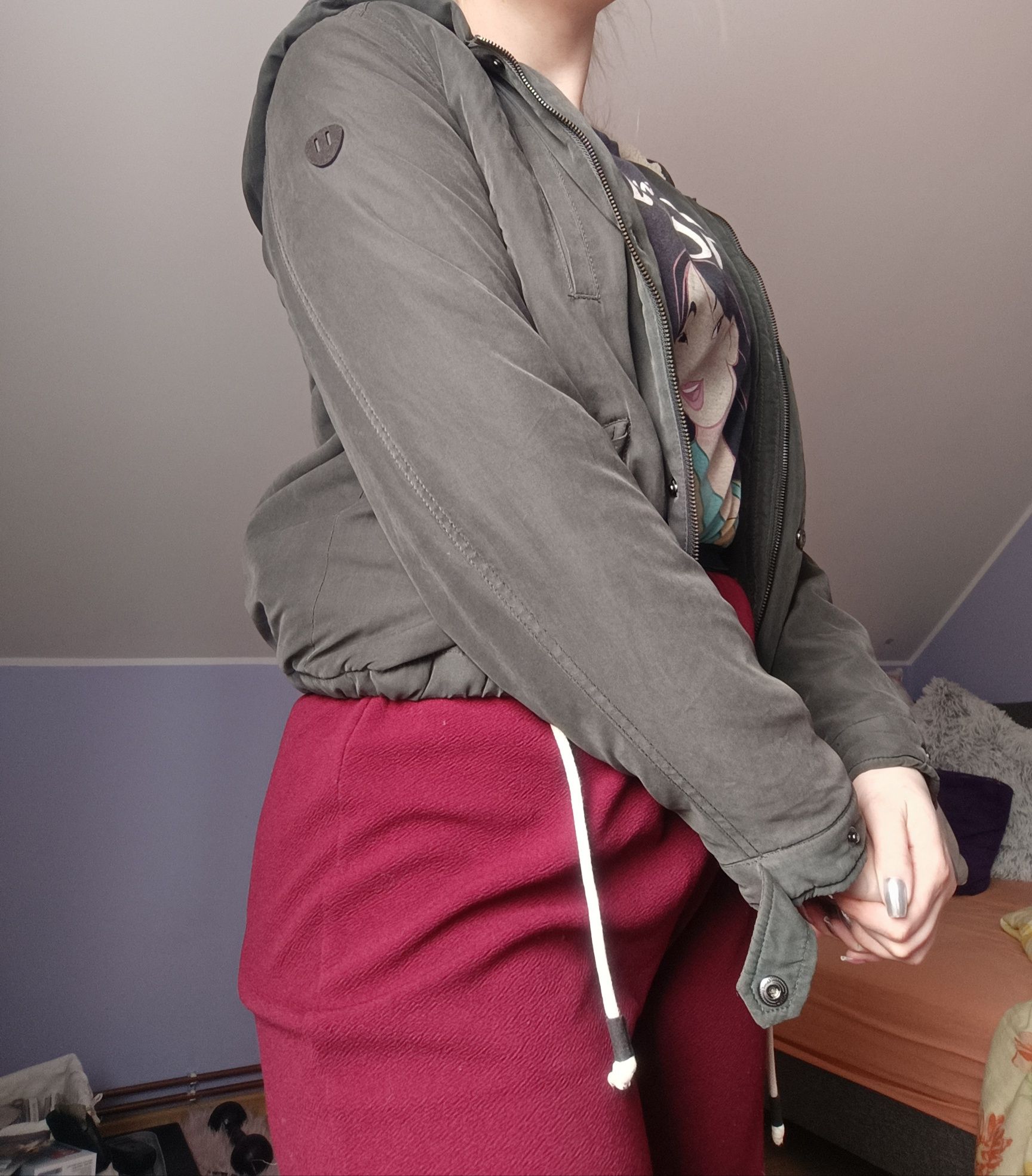 Kurtka only xs krótka khaki wiosna