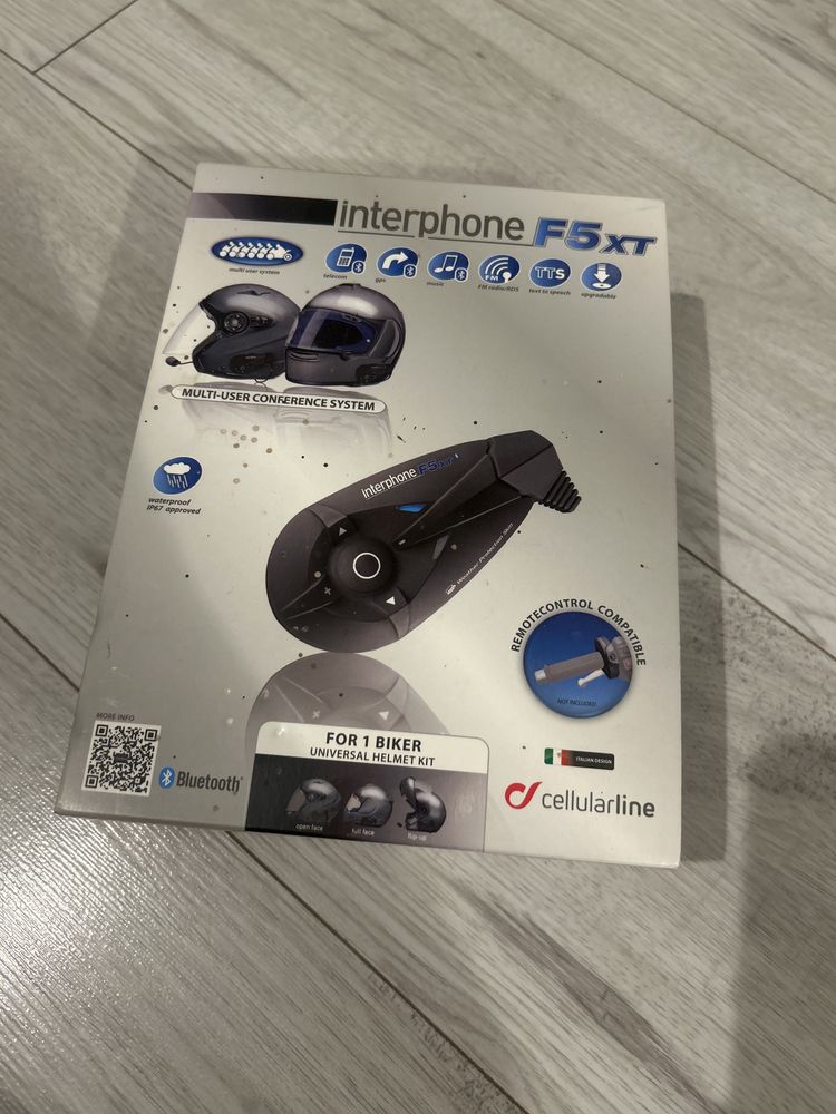 Shoei X-Spirit II z interkomem Interphone F5XT