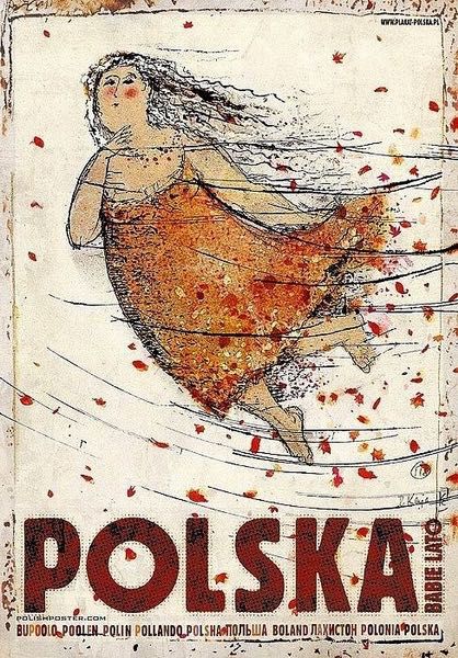 Plakat Babie lato Polska Ryszard Kaja dekoracja na prezent