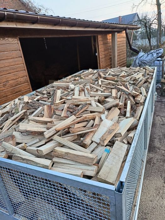 Oflisy dębowe, drewno opałowe, rozpałka