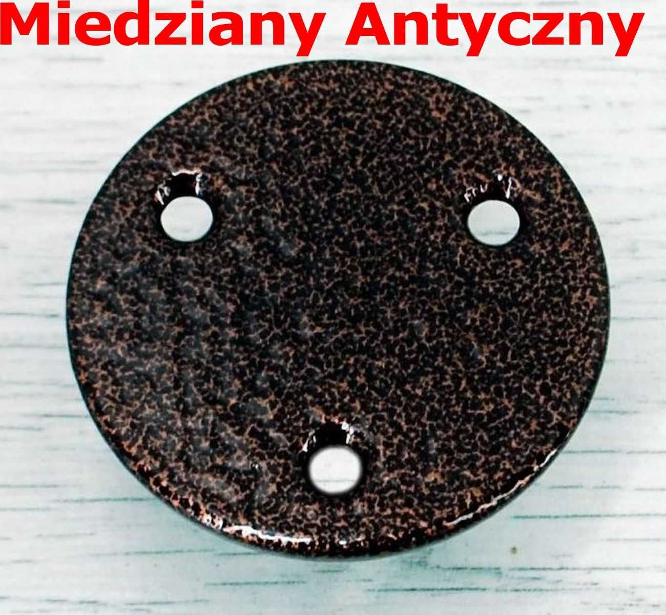 Wieszak Hak Uchwyt metalowy kuty na doniczkę -Miedziany Antyczny (W09)