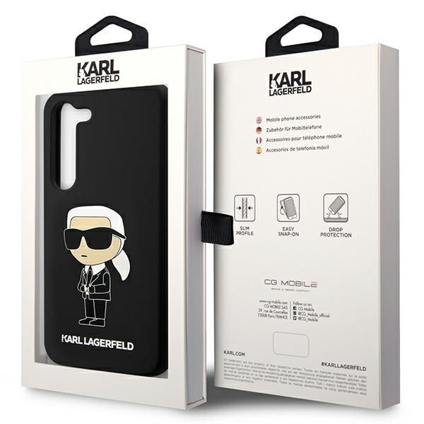 Pokrowiec Karl Lagerfeld Ikonik Samsung S23 CzarnySilicone