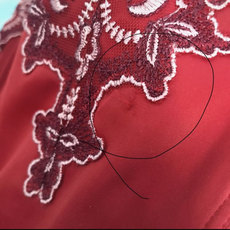 Gorset satynowy czerwony cosplay burleska księżniczka princess H&M