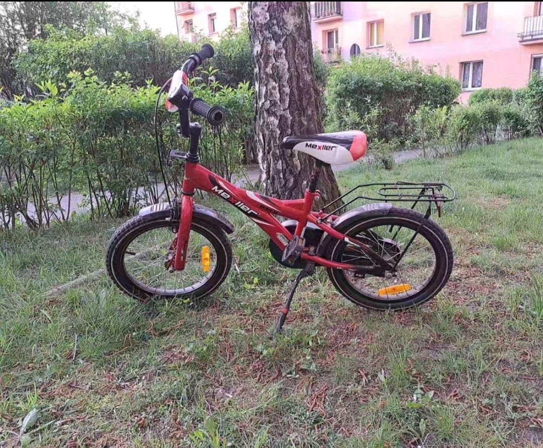 Rower bmx Mexller 16 dla chłopca dziewczynki czerwony