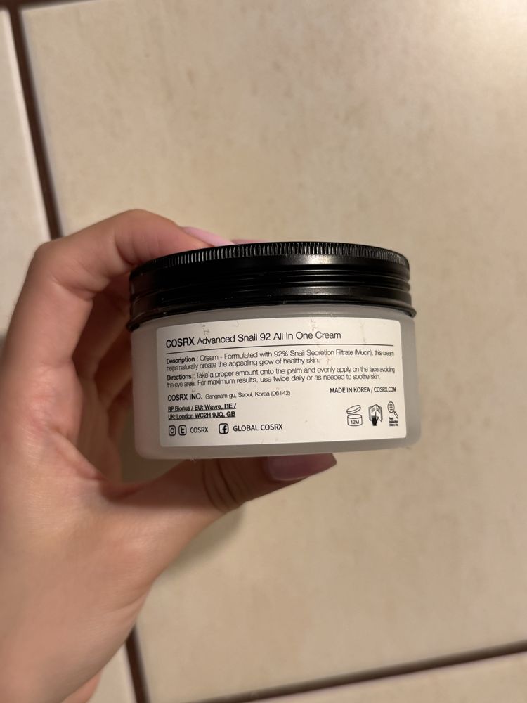 Krem Cosrx Advanced Snail, 92 All in one Cream