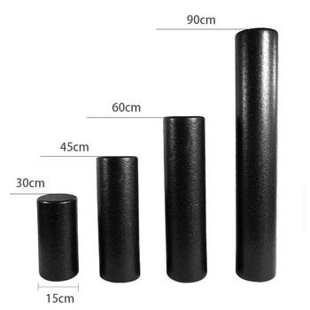 Ролик массажный гладкий Black Roller 30/45/60/90 см Epp пена валик