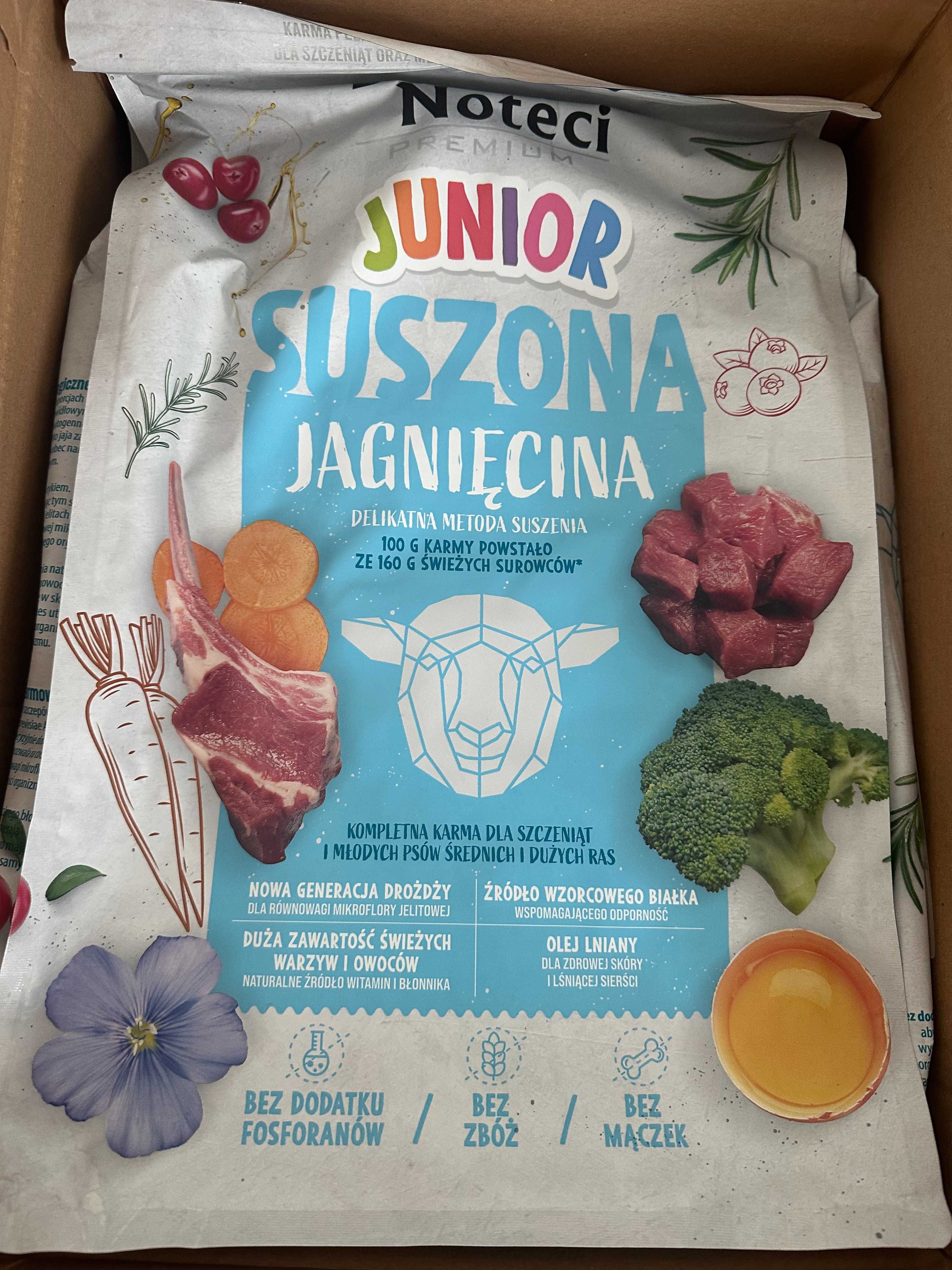 Dolina Noteci Premium Junior suszona karma dla psa jagnięcina 4 kg