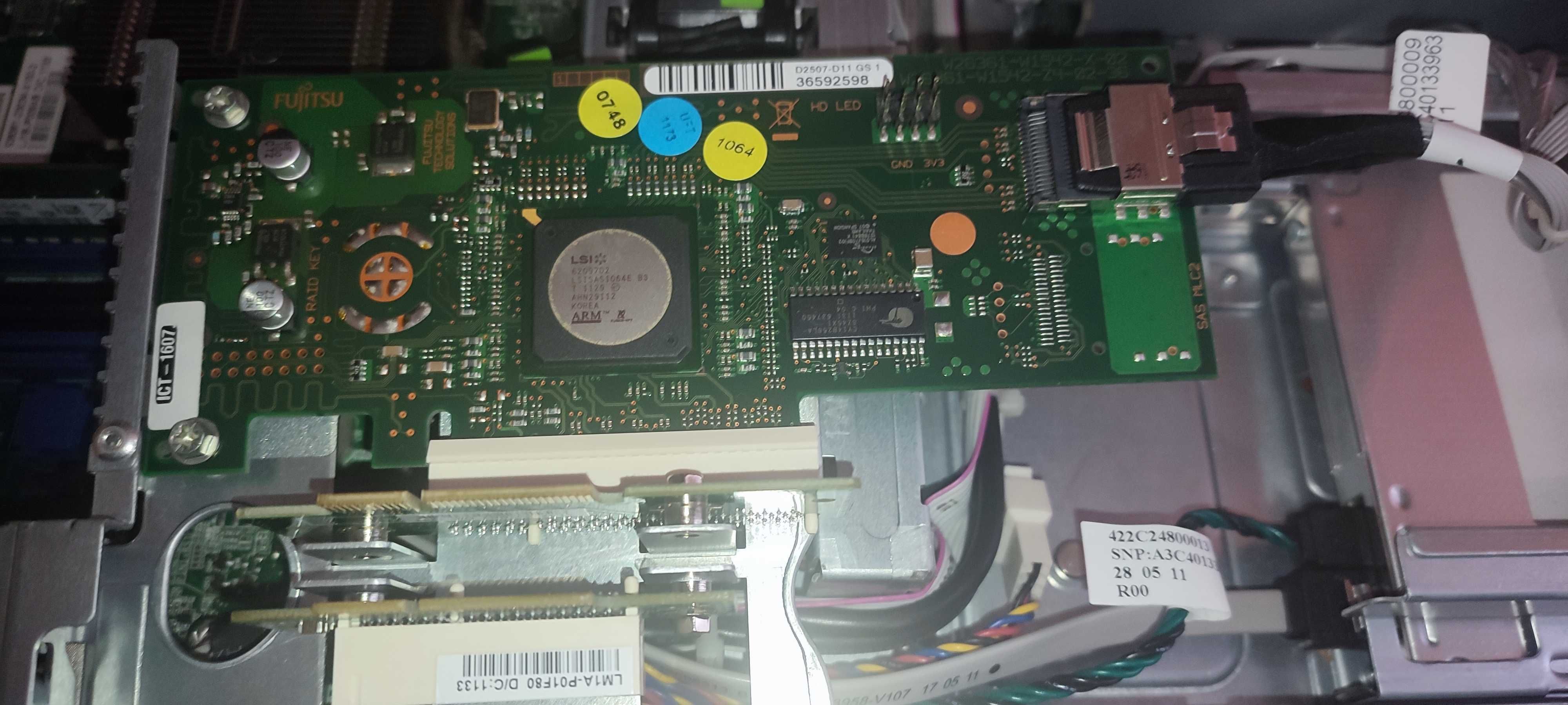 Сервер Fujitsu primergy rx100 s7 cpu i3-2130, 4gb ram ddr3, no hdd