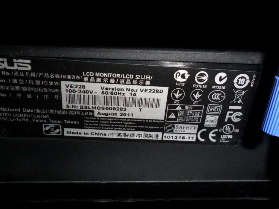 monitor ASUS 21,5