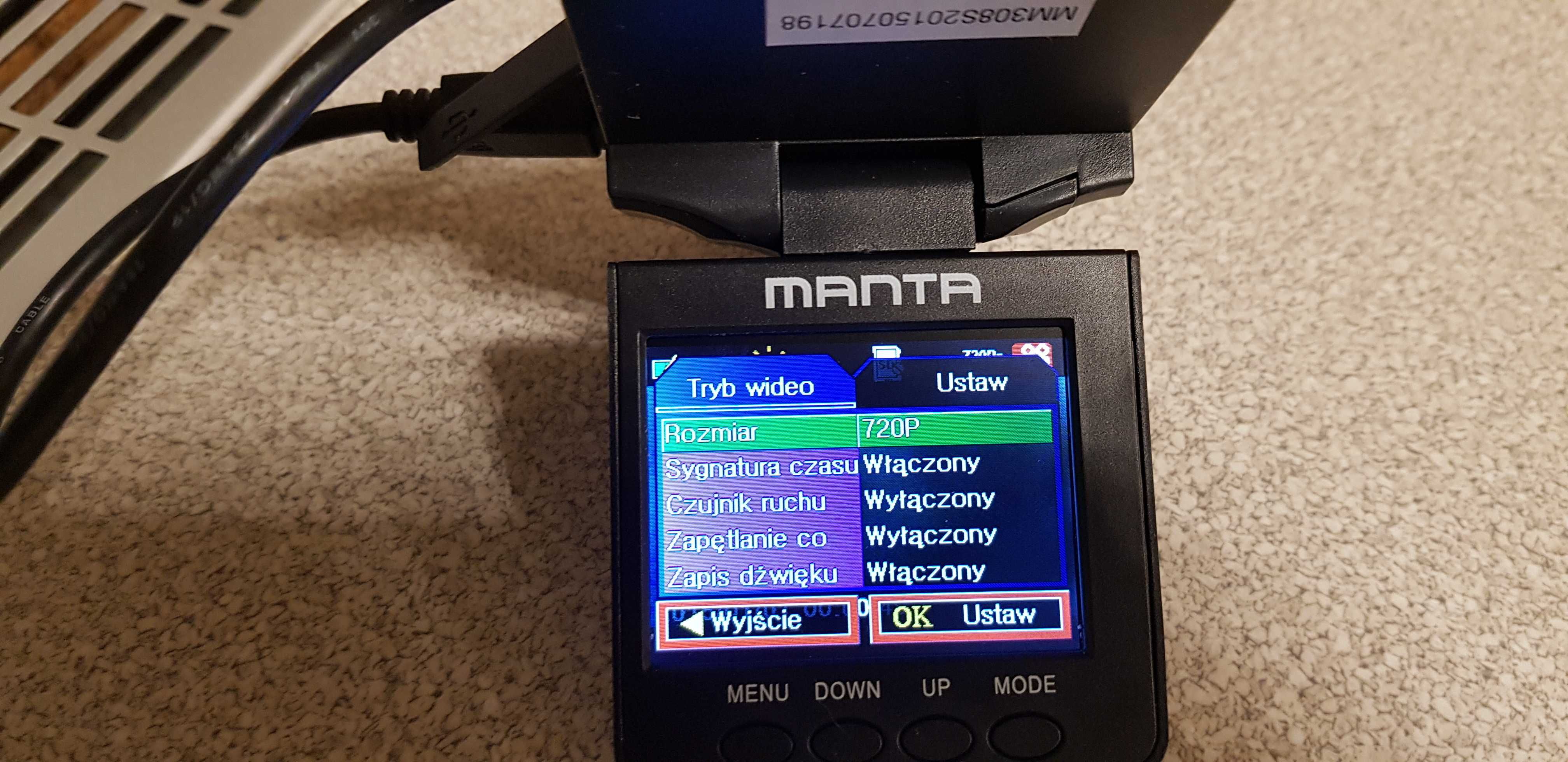 Camera samochodowa Manta MM308S