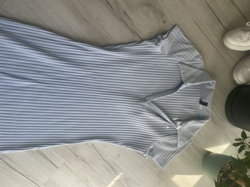 Blekitna sukienka baby blue h&m 38