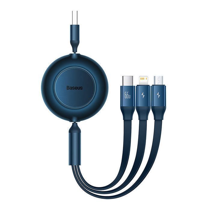 Usb Baseus Bright Mirror Usb 66W 2A, Lightning Usb-C, (Niebieski)