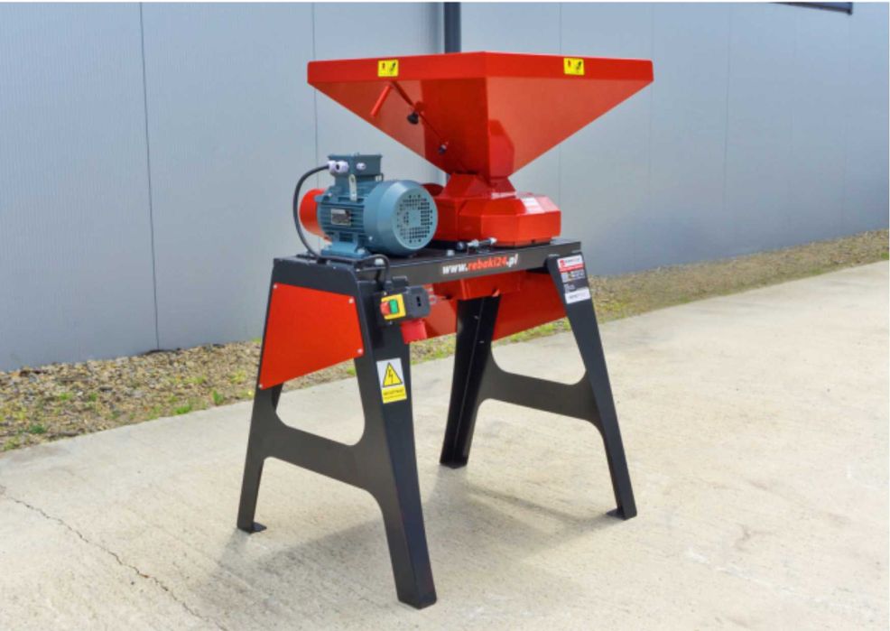 Gniotownik zboża 3kW 7,5kW Zgniatacz ziarna Gniotownik walcowy MŁYN