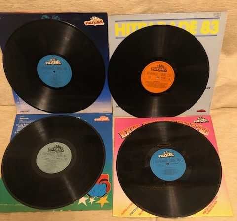 4 discos vinil LP de grandes êxitos, publicação Polystar anos 78 a 83