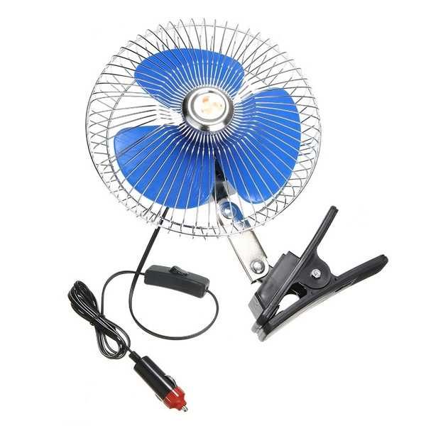 Ventoinha/Ventilador Oscilante para Automóvel/Camião de 24V e 12V