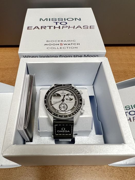 Mission to EARTHPHASE MoonSwatch OMEGA Оригинал наличие в Киеве