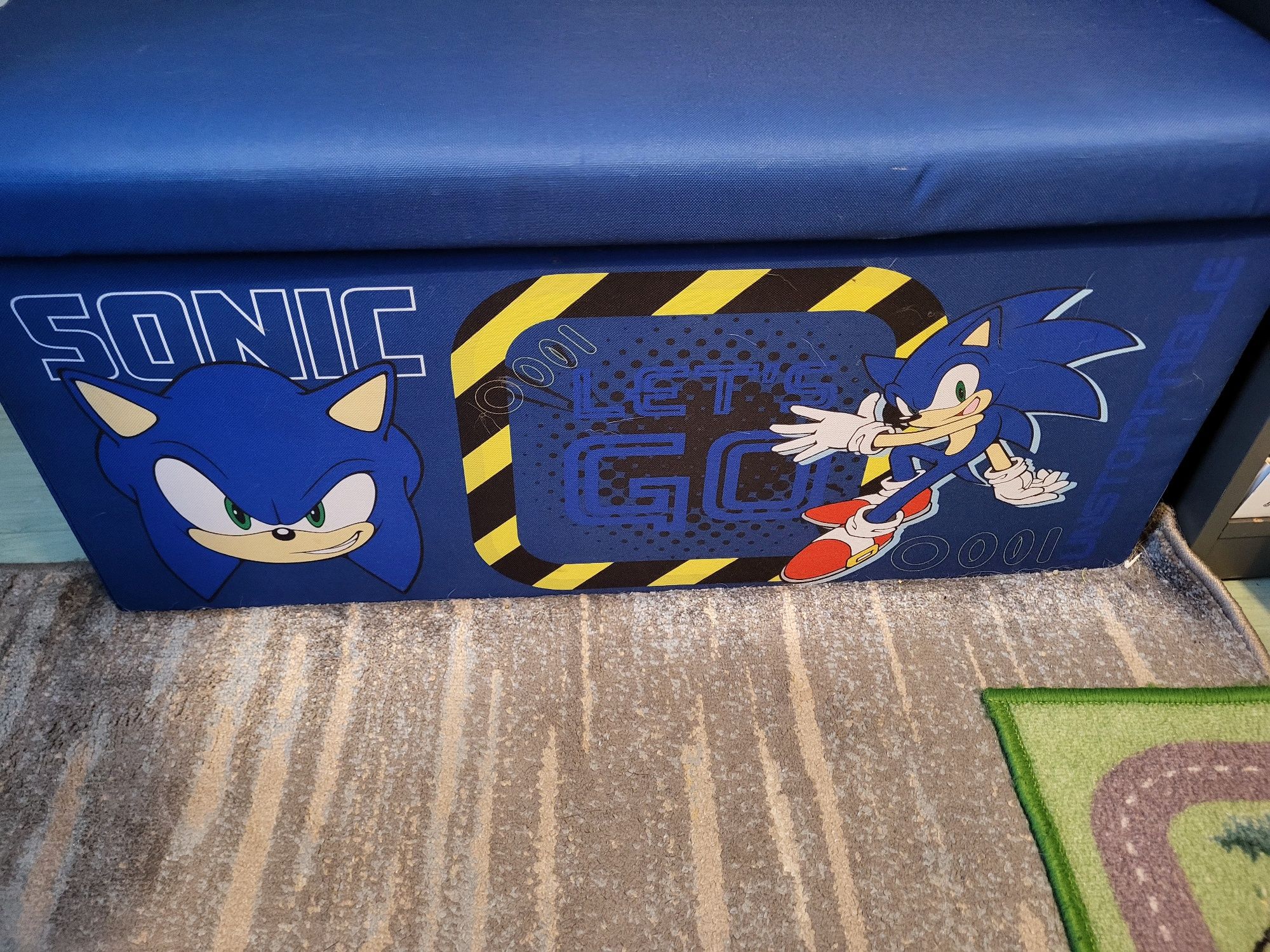 Pojemnik na zabawki-sonic