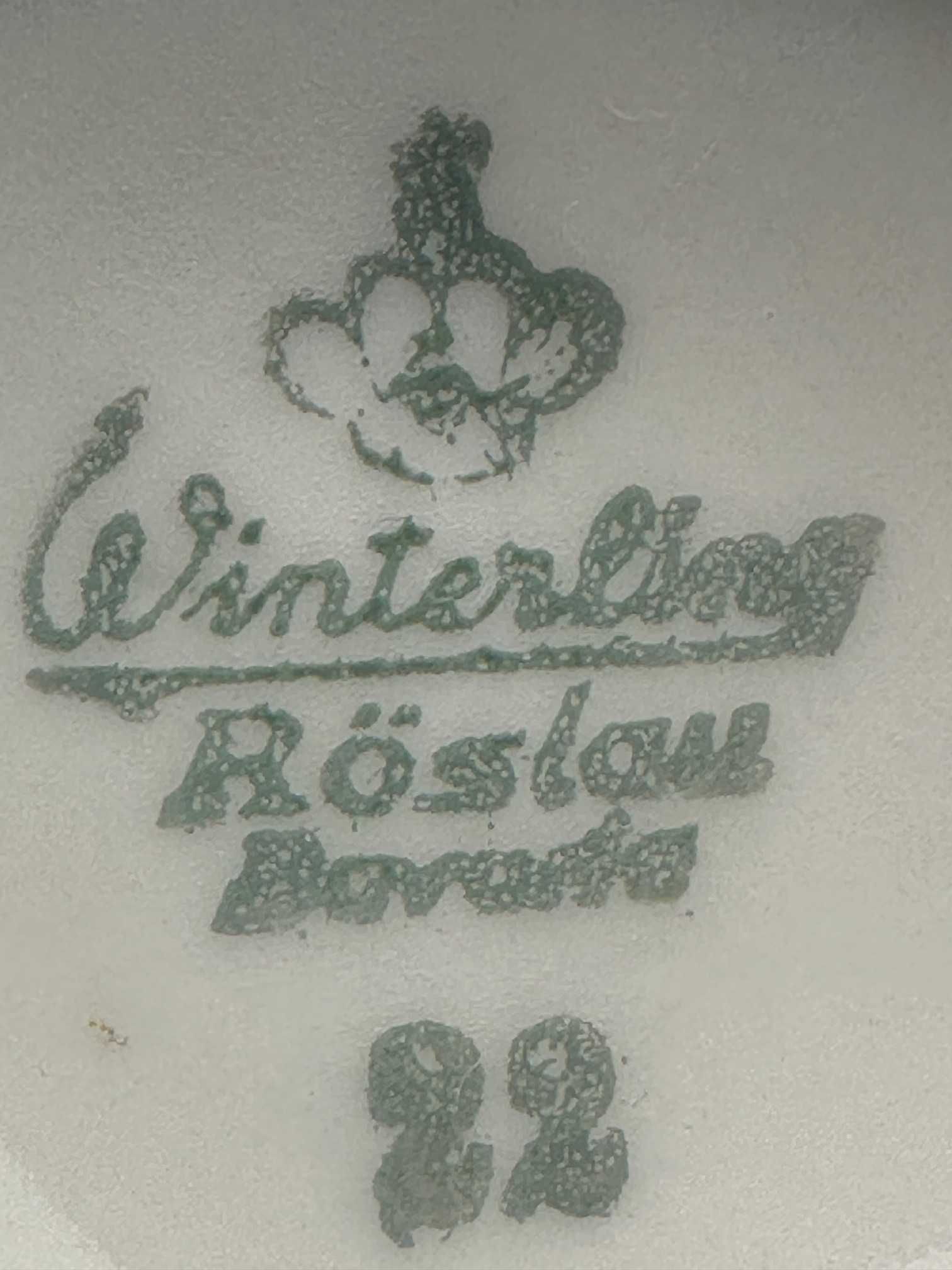WINTERLING ROSLAU BAVARIA  zestaw deserowy deserówka kwiaty polne