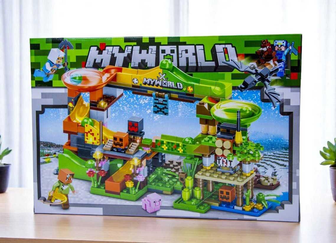 Лего Майнкрафт Веселый спуск, 418 деталей. Lego MINECRAFT