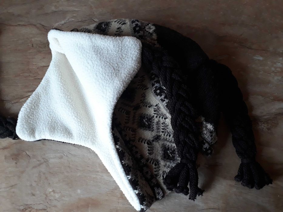 Czapka damska, polar, wełna, akryl