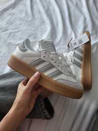 Кроссовки Adidas Samba XLG White Light Grey Gum Platform