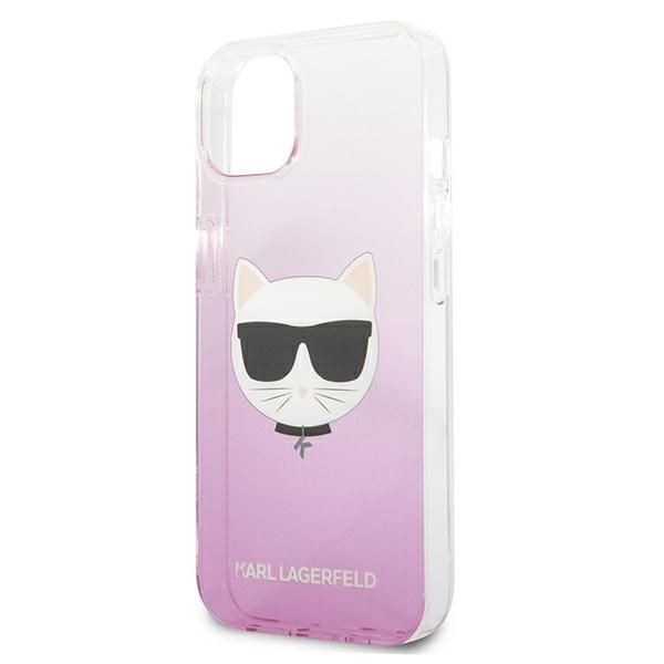 Etui Karl Lagerfeld Choupette Head na iPhone 13 Mini 5,4" - Różowy