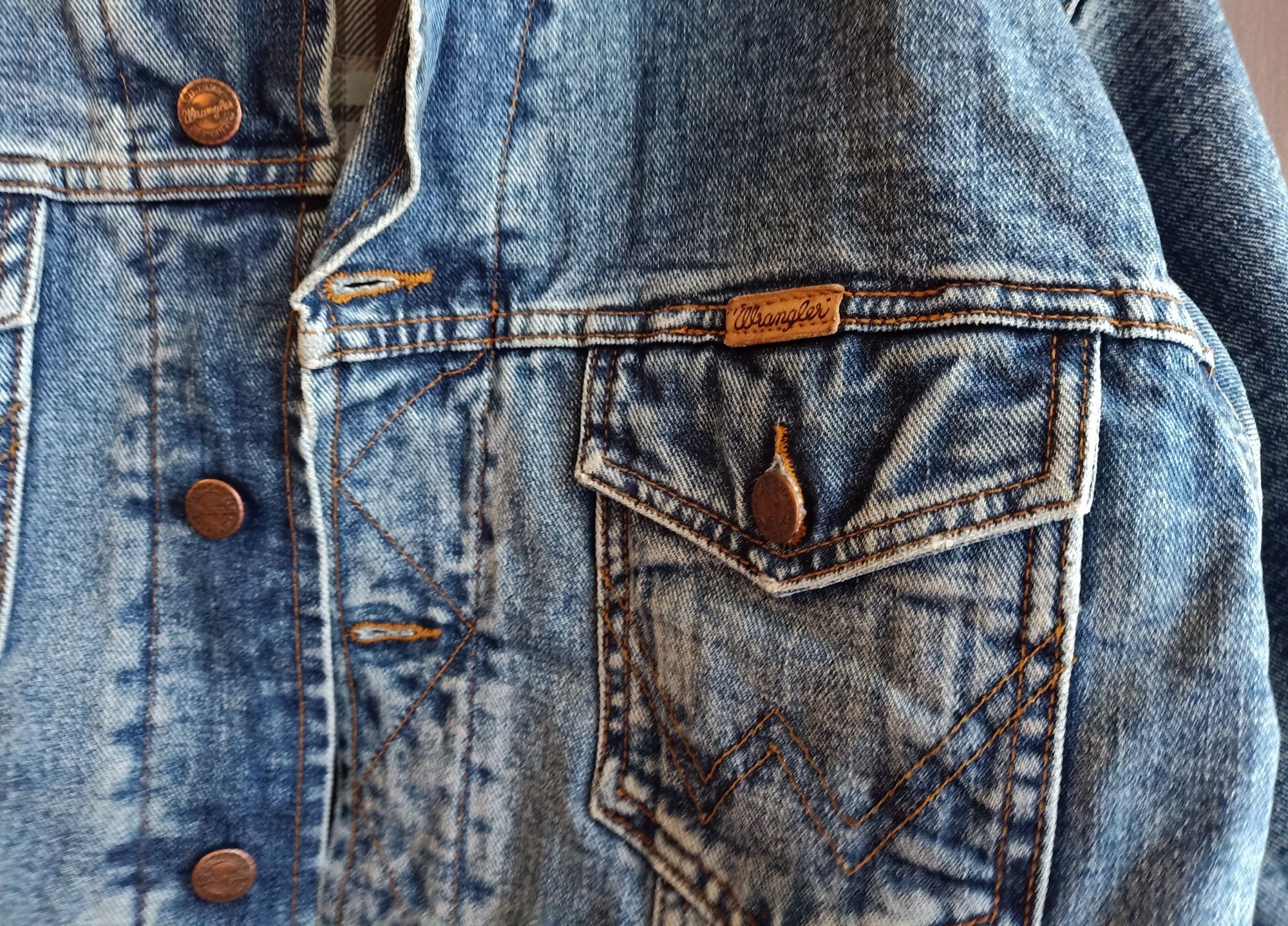 Винтажная джинсовая куртка WRANGLER 42R Утепленная Lee Levi's lois