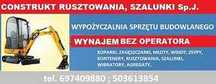 Wynajem Koparki Minikoparki Ładowarki Koparka Mini koparka