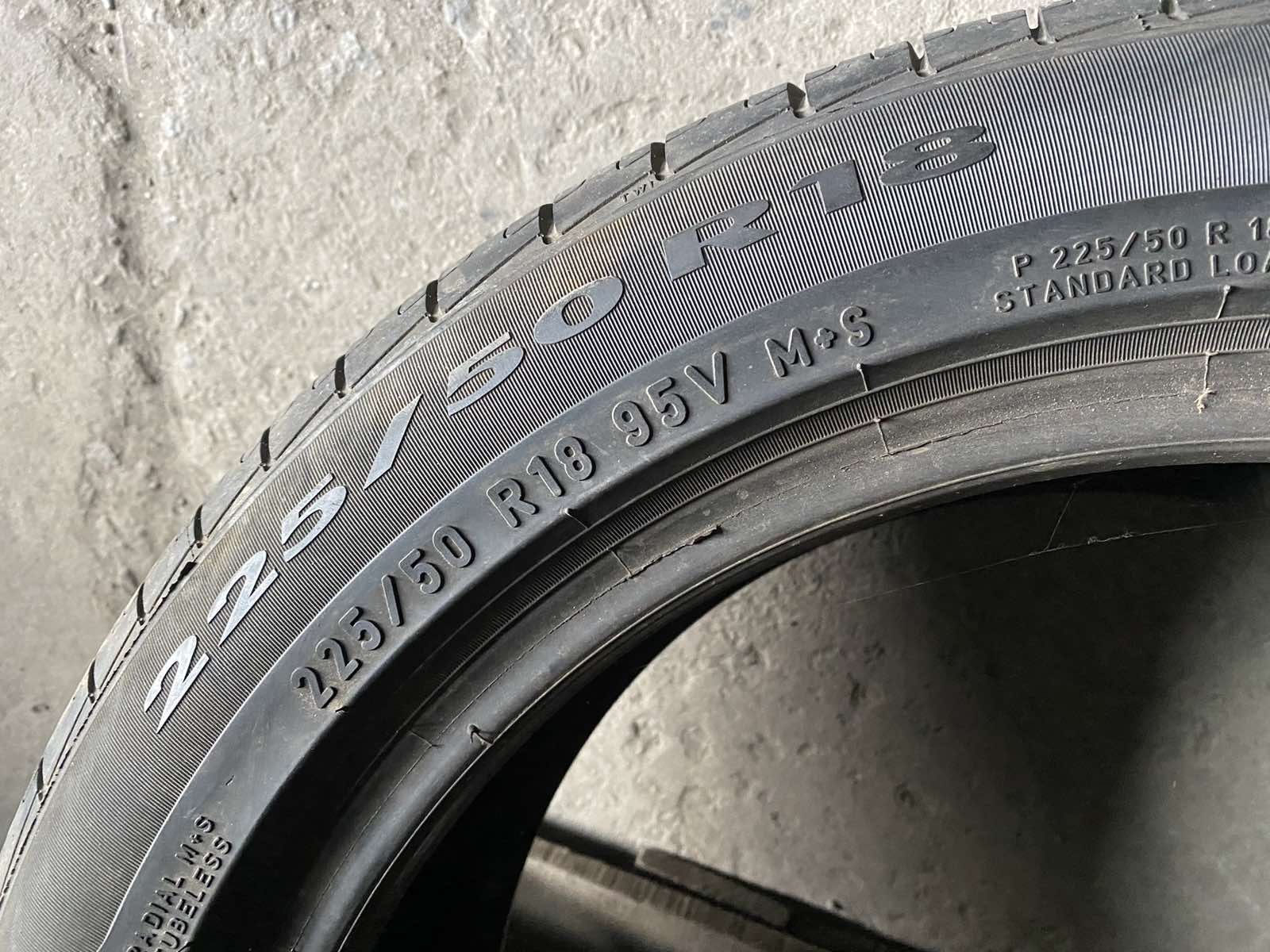 225.50.18 Pirelli 2шт лето БУ склад шины резина из Европы 50 R18 m+s