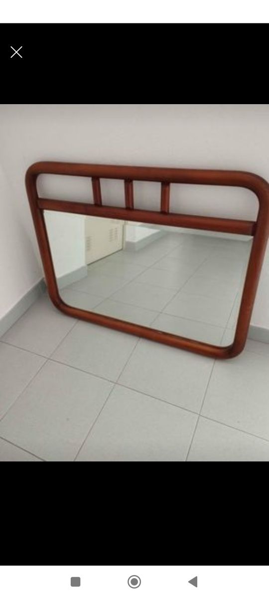Espelho de parede em Pinho Mel - NOVO