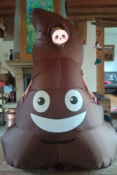 Strój halloween Śmieszny kostium przebranie Kupa