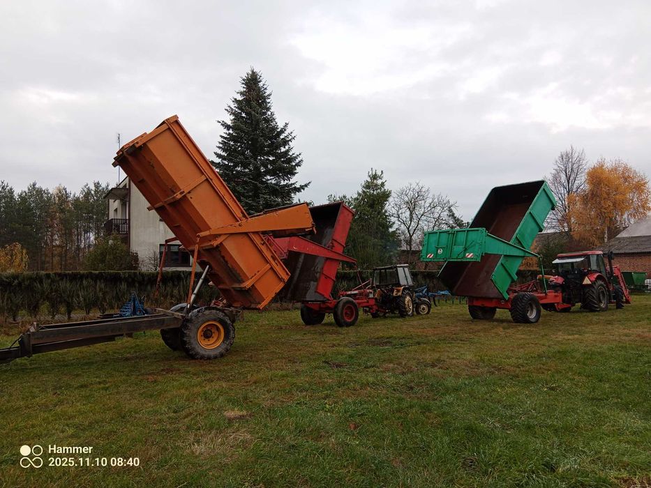 Przyczepa Wywrotka Skorupowa 6 T  9 Ton 12 T dokumentu  Moż Transportu