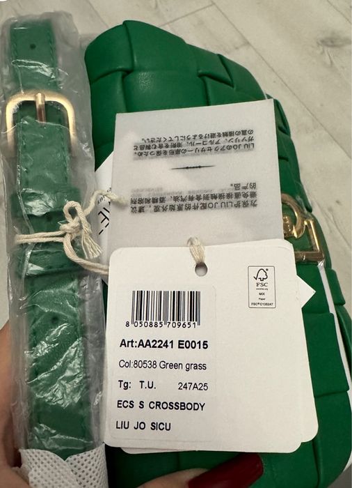 Nowa zielona torebka Liu Jo  ECS S Crossbody AA2241