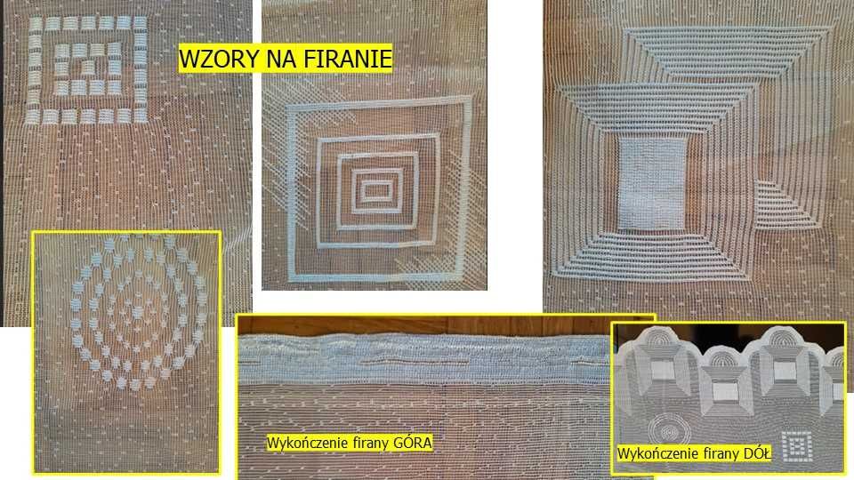 Firana biała nowa
